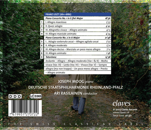 (2007) Franz Liszt: The Two Piano Concertos - Totentanz / CD 2707 - Claves Records