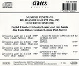 (1984) Musiche Veneziane: Baldassare Galuppi - Concerti E Sinfonie